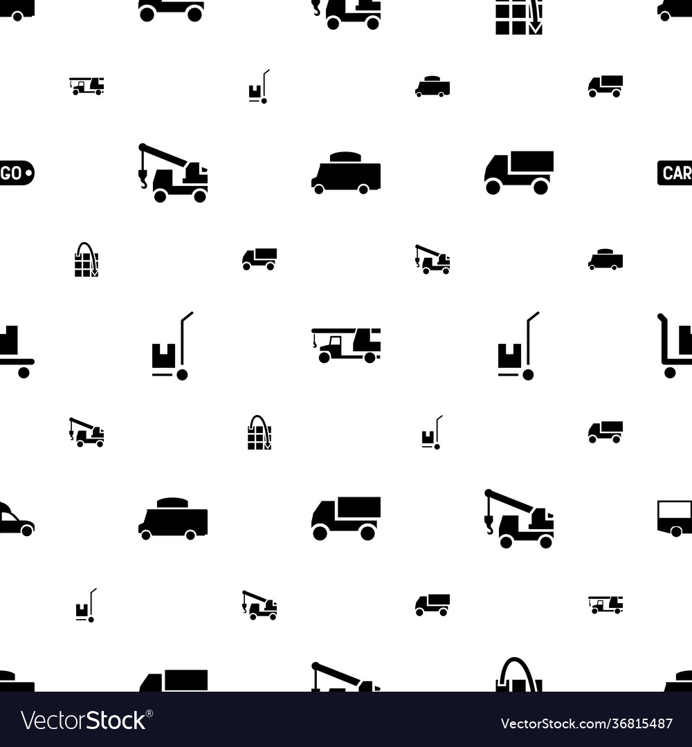 Moving icons pattern seamless white background