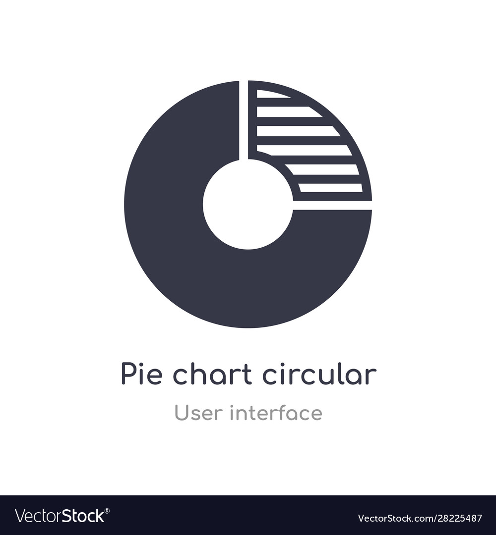 Pie chart circular interface outline icon