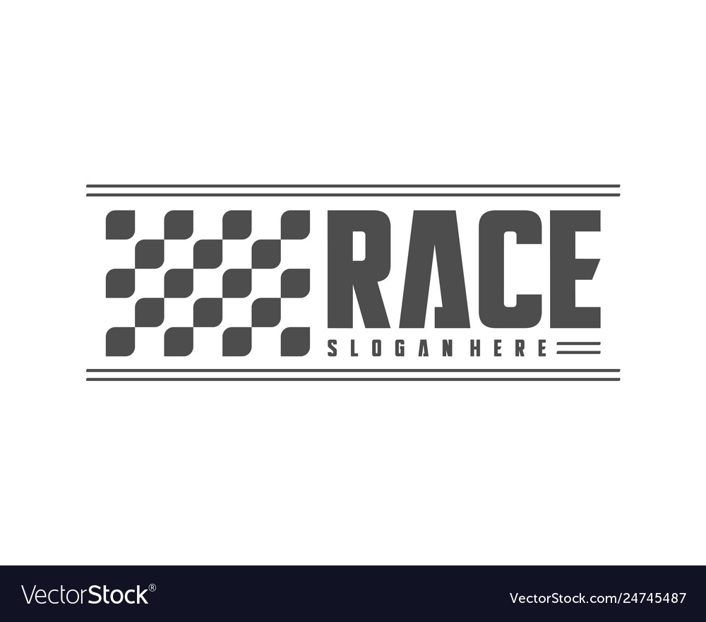 Race flag design concepts icon speed simple vector image Race flag design concepts icon speed simple