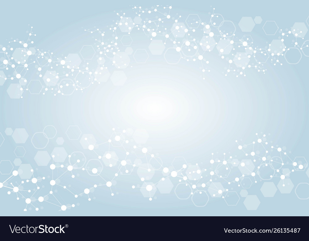 Science network pattern connecting lines and dots vector image Science network pattern connecting lines and dots
