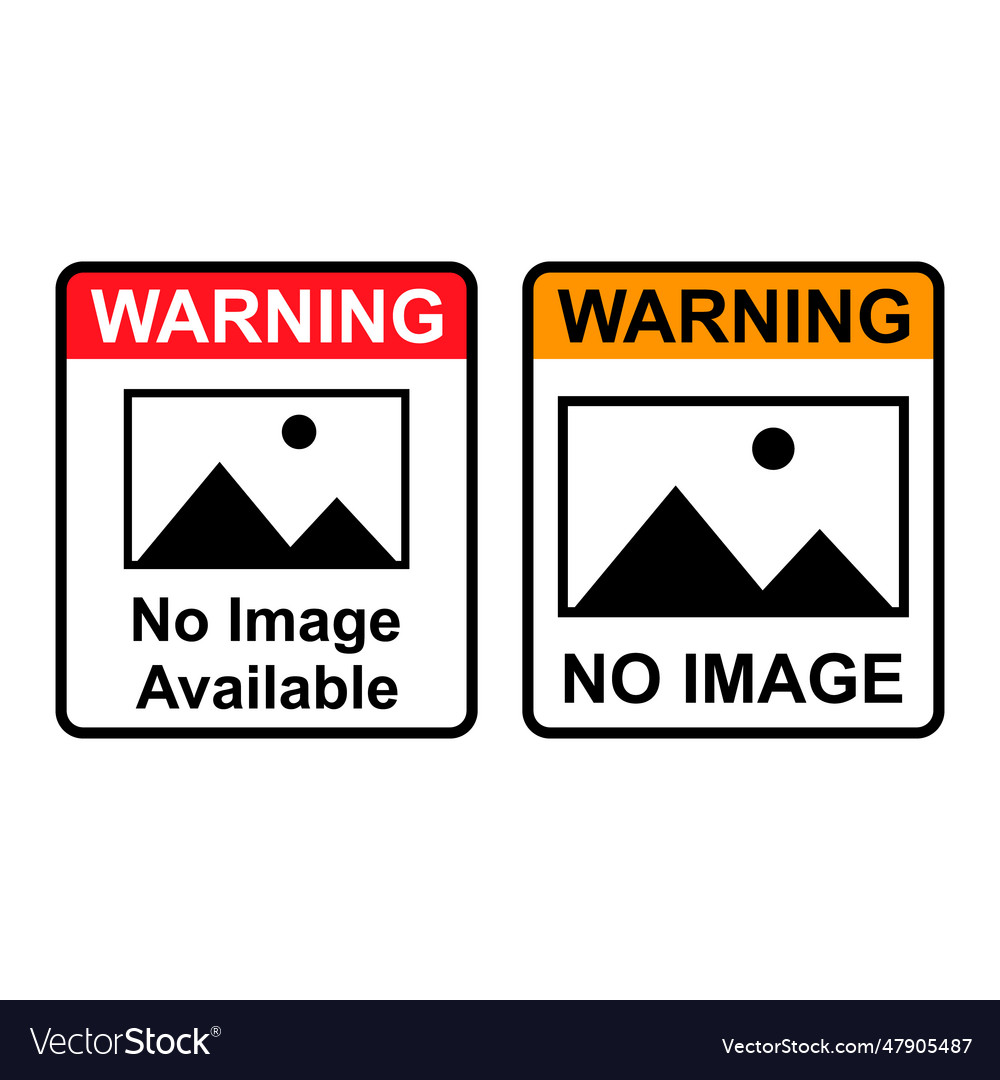 Set of no image symbol missing available icon vector image Set of no image symbol missing available icon