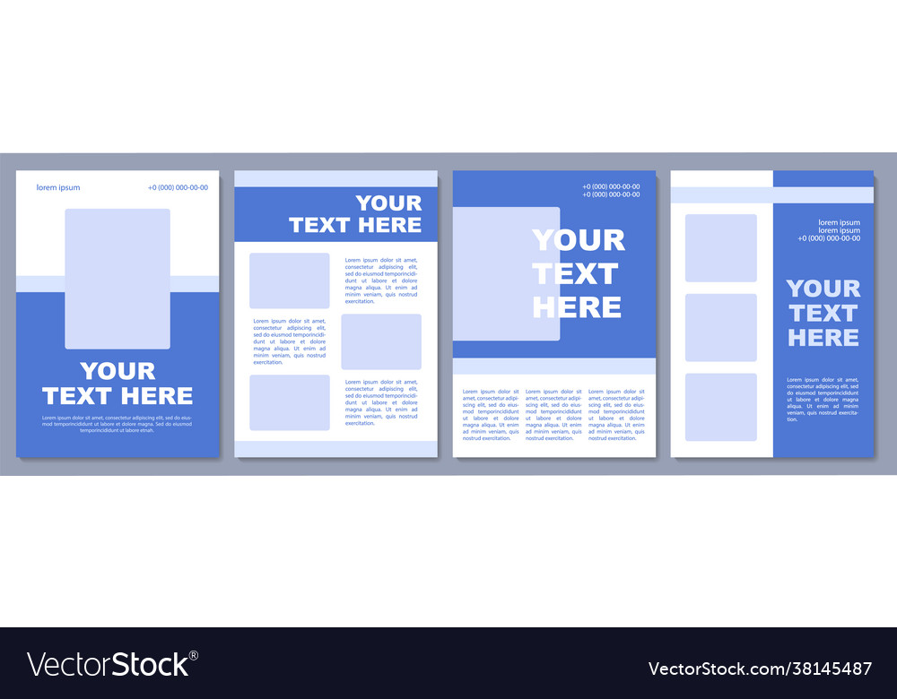 Travel agency brochure template Royalty Free Vector Image