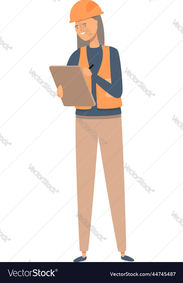 Write engineer icon cartoon female Royalty Free Vector Image Write engineer icon cartoon female Royalty Free Vector Image