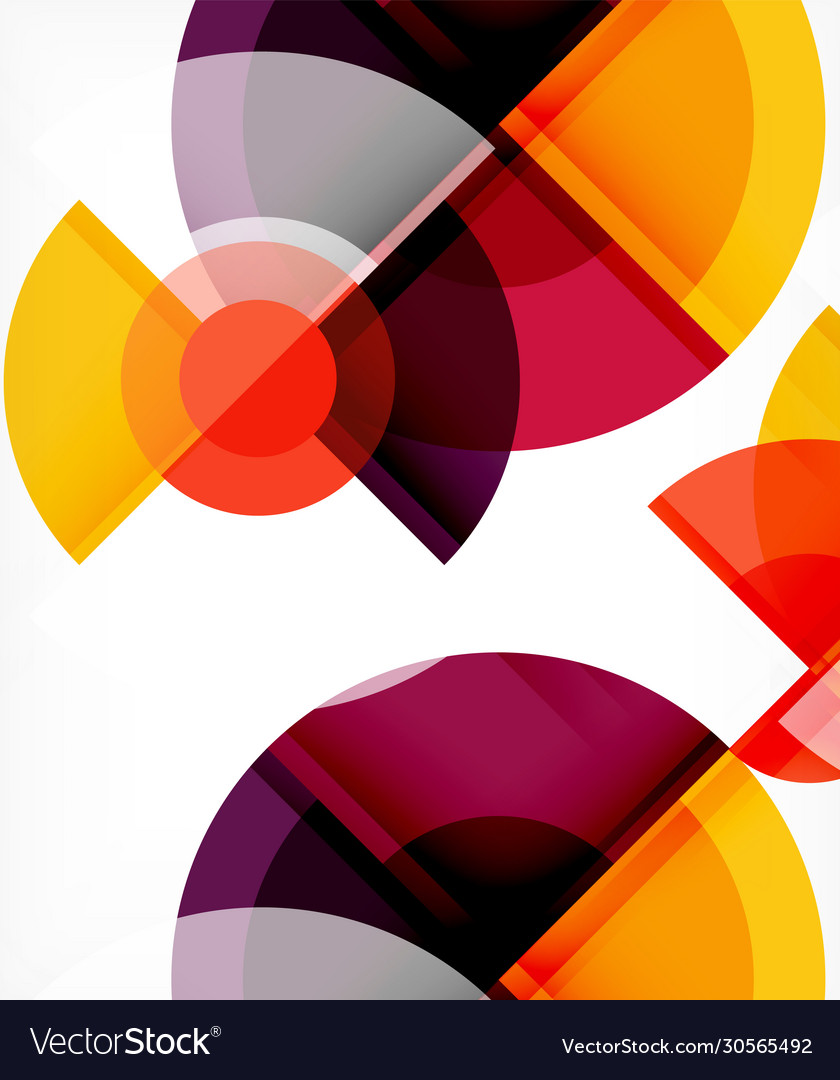 Abstract background circle and triangle design vector image Abstract background circle and triangle design