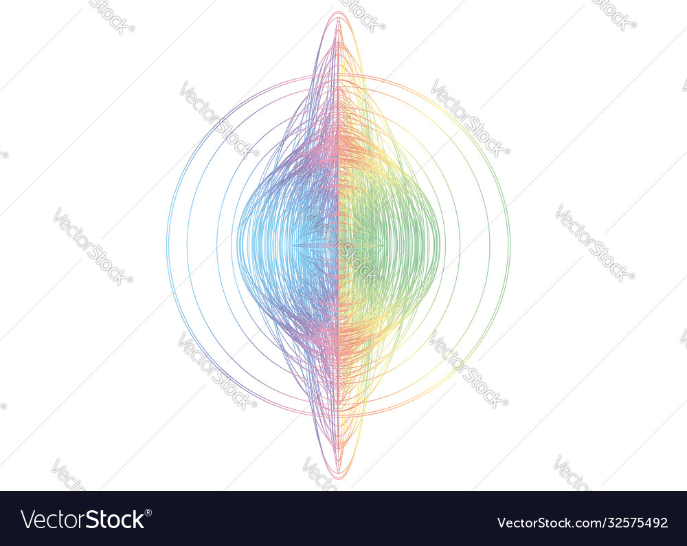 Abstract guilloched object color isolated