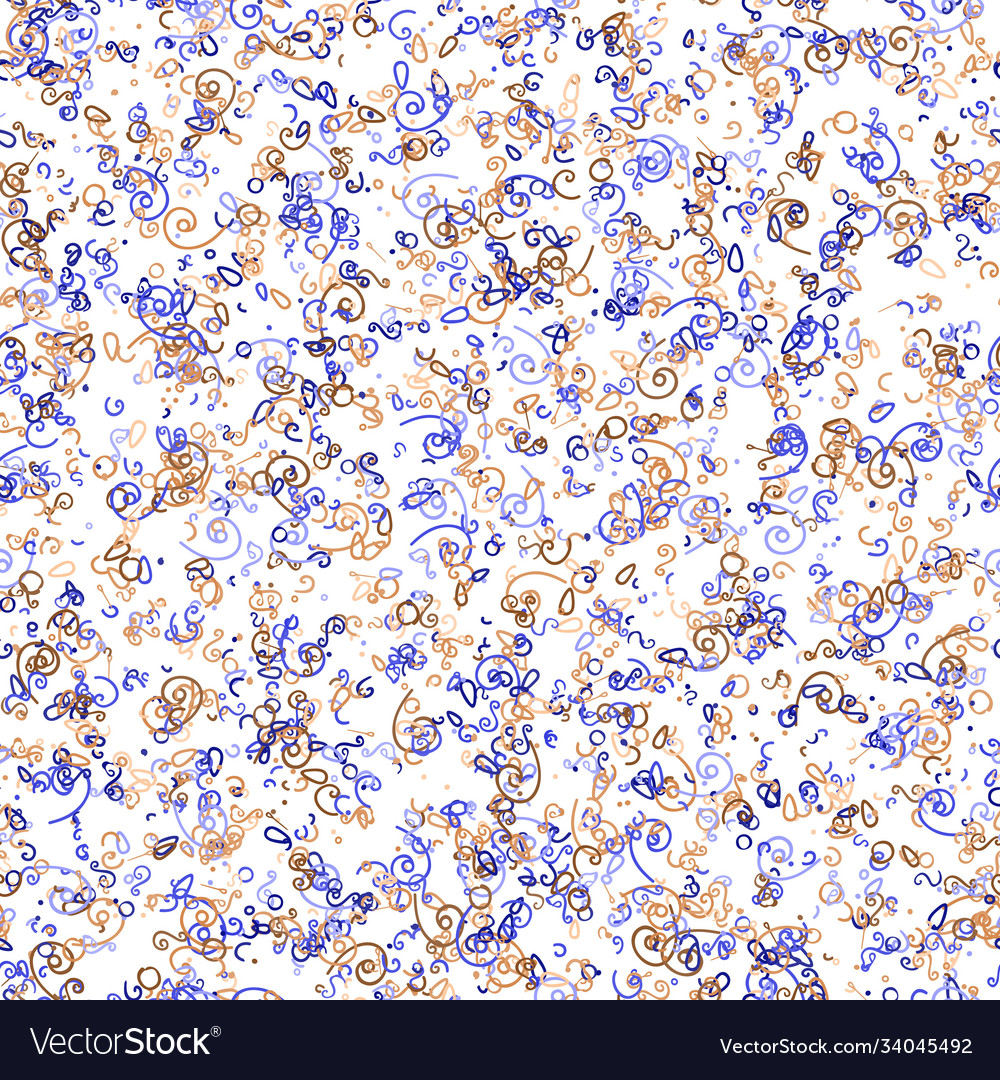 Abstract pattern with doodle and swirl vector image Abstract pattern with doodle and swirl