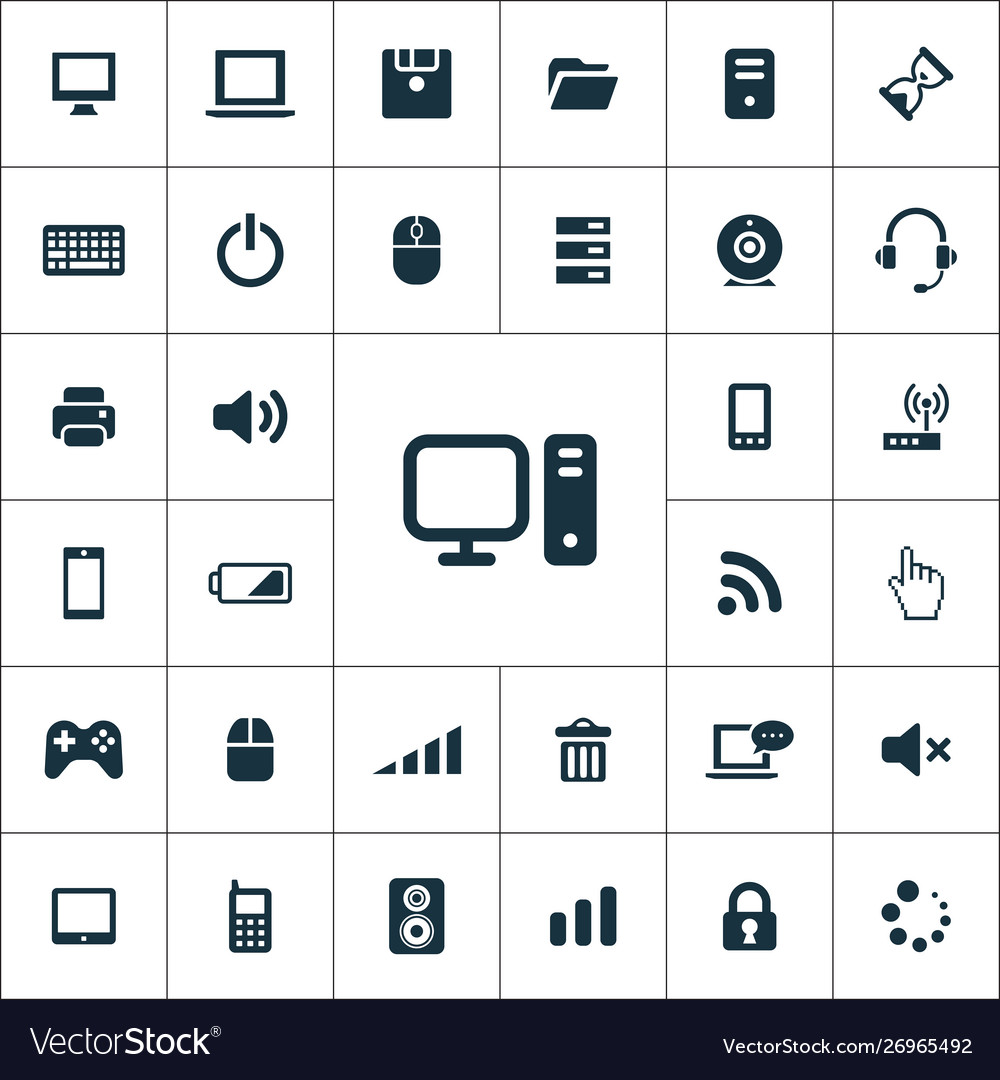 Computer icons universal set