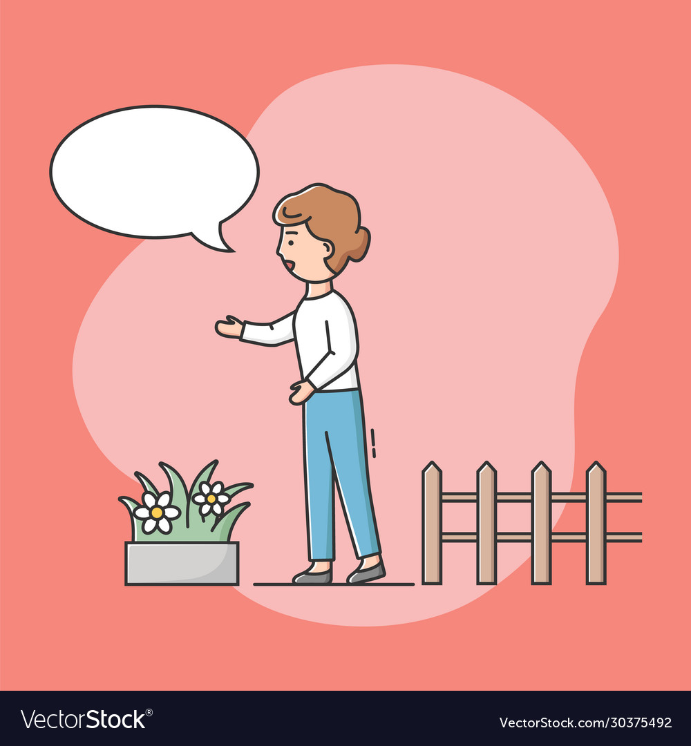 Concept of advertisement and information message vector image Concept of advertisement and information message