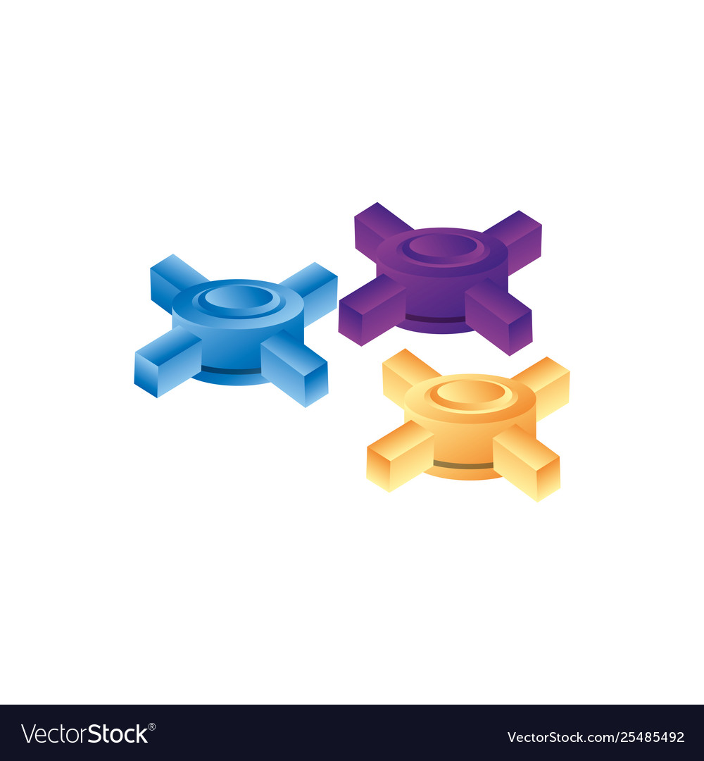 Hosting data servers set icons