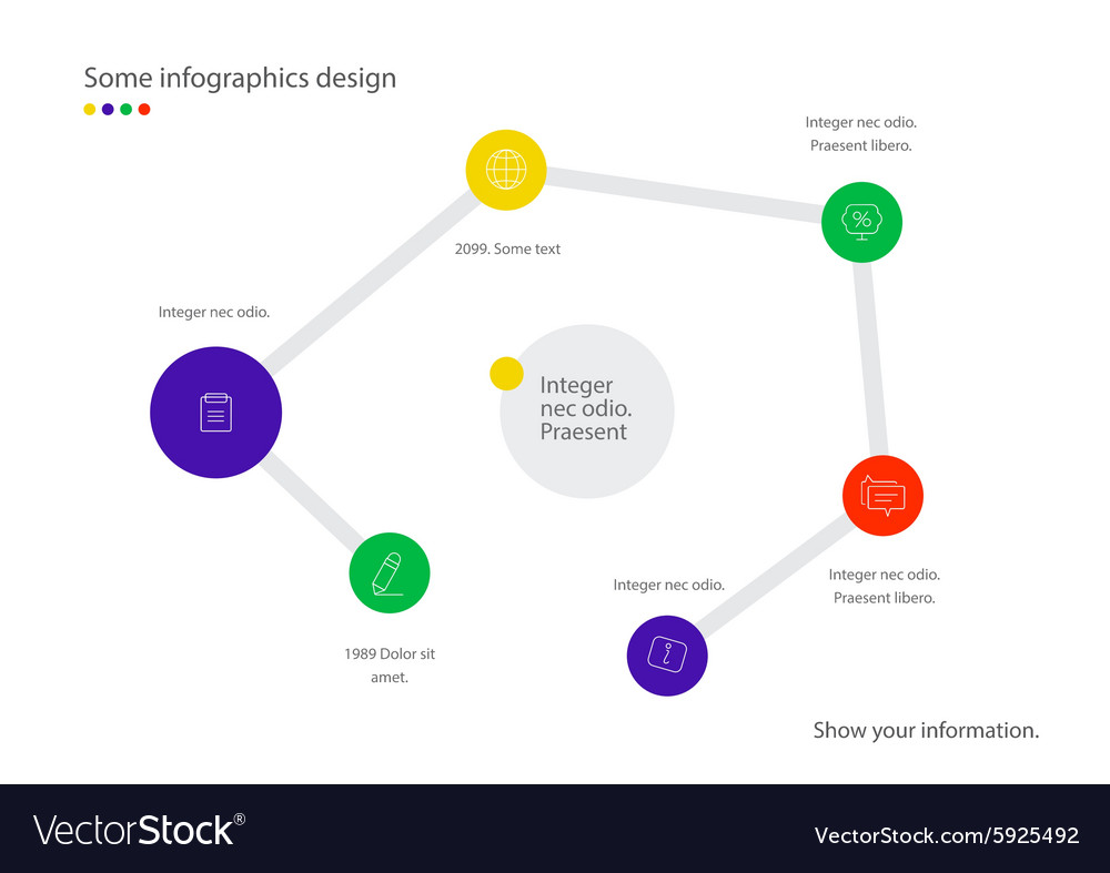 Infographic map useful for presentation web