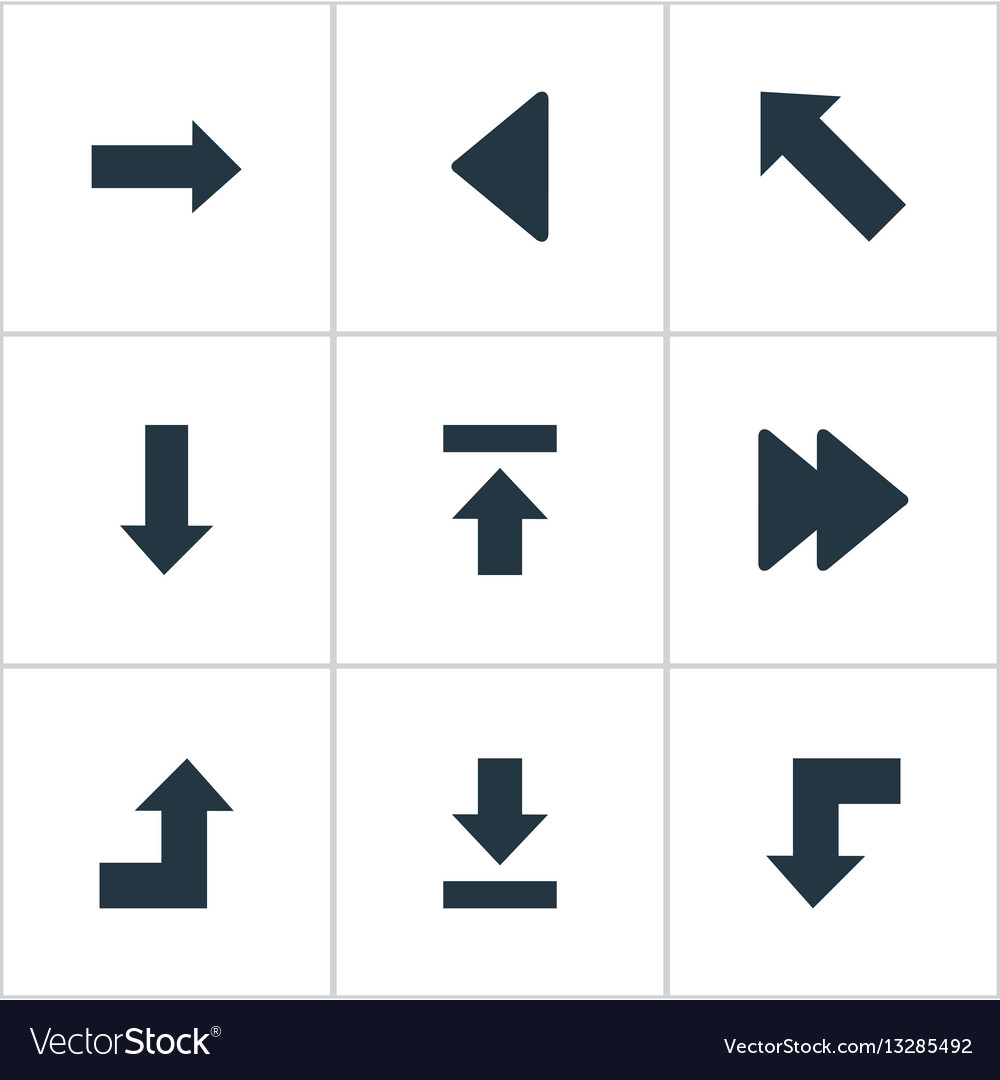 Set of 9 simple indicator icons can be found