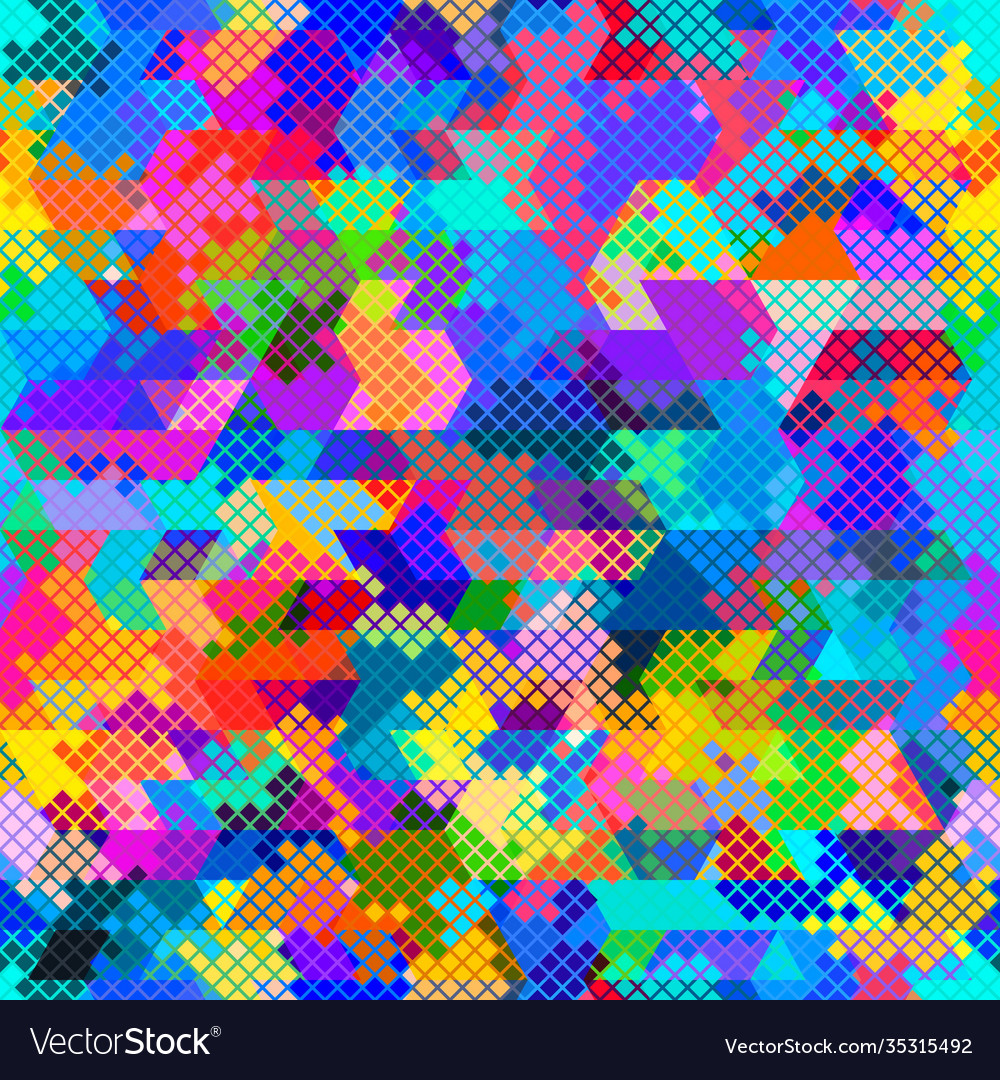 Trendy low poly seamless pattern Royalty Free Vector Image