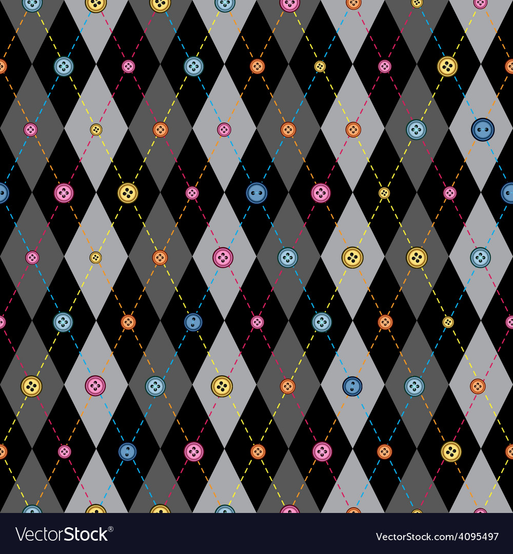 Classic argyle pattern in patchwork style