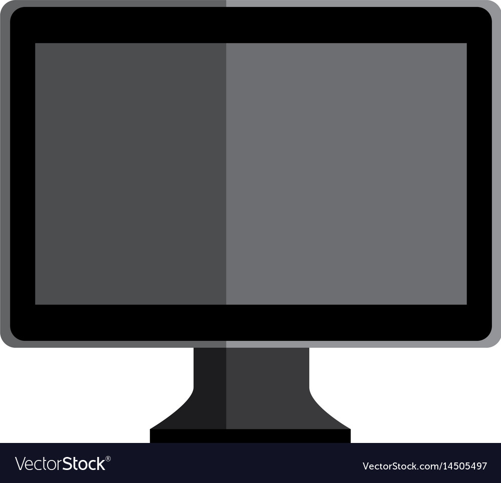 Computer desktop with template icon