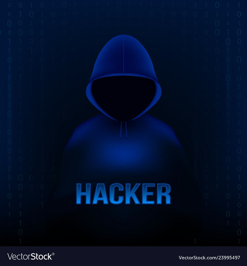 Creative of computer hacker vector image Creative of computer hacker