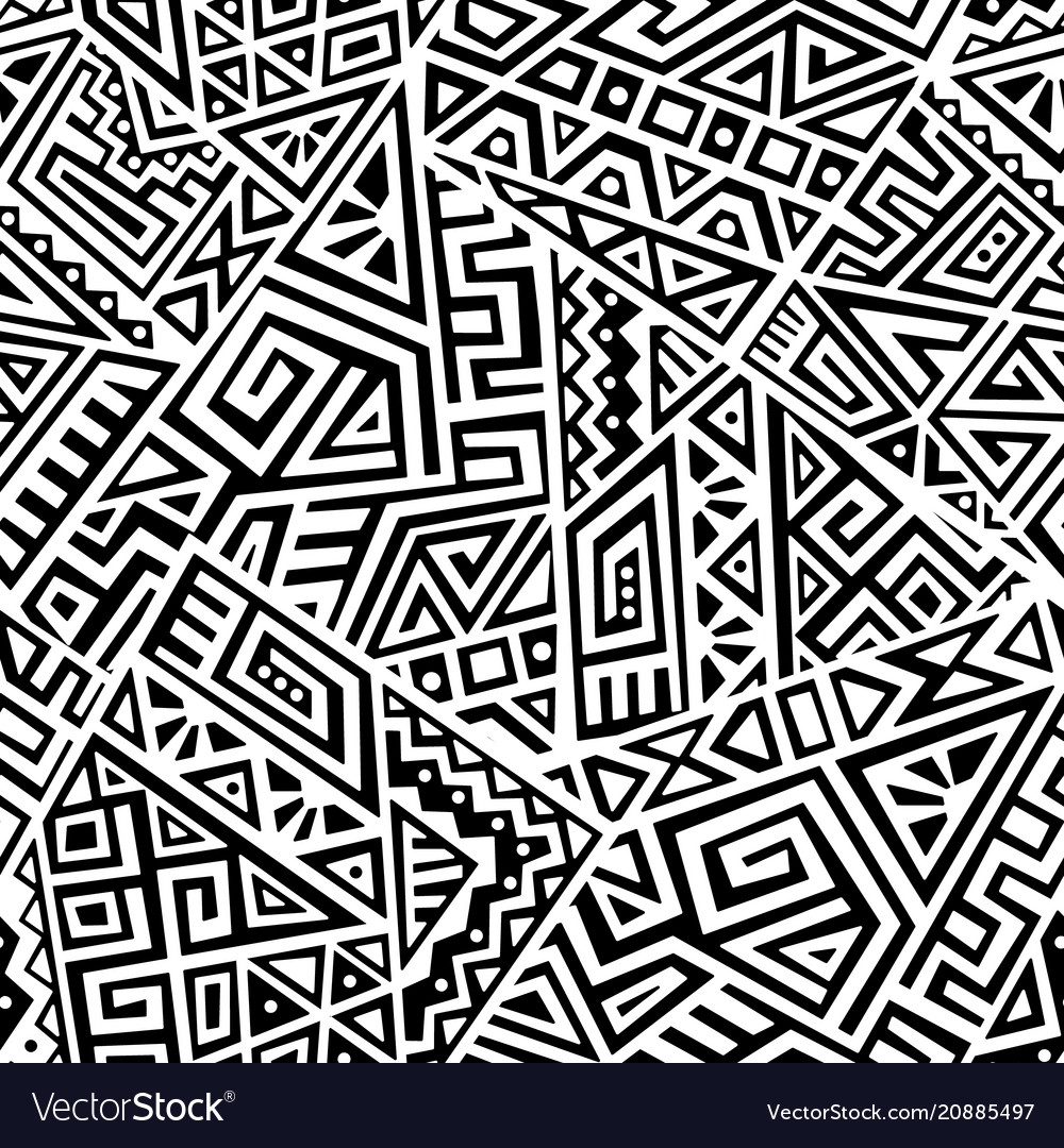 Creative seamless pattern Royalty Free Vector Image