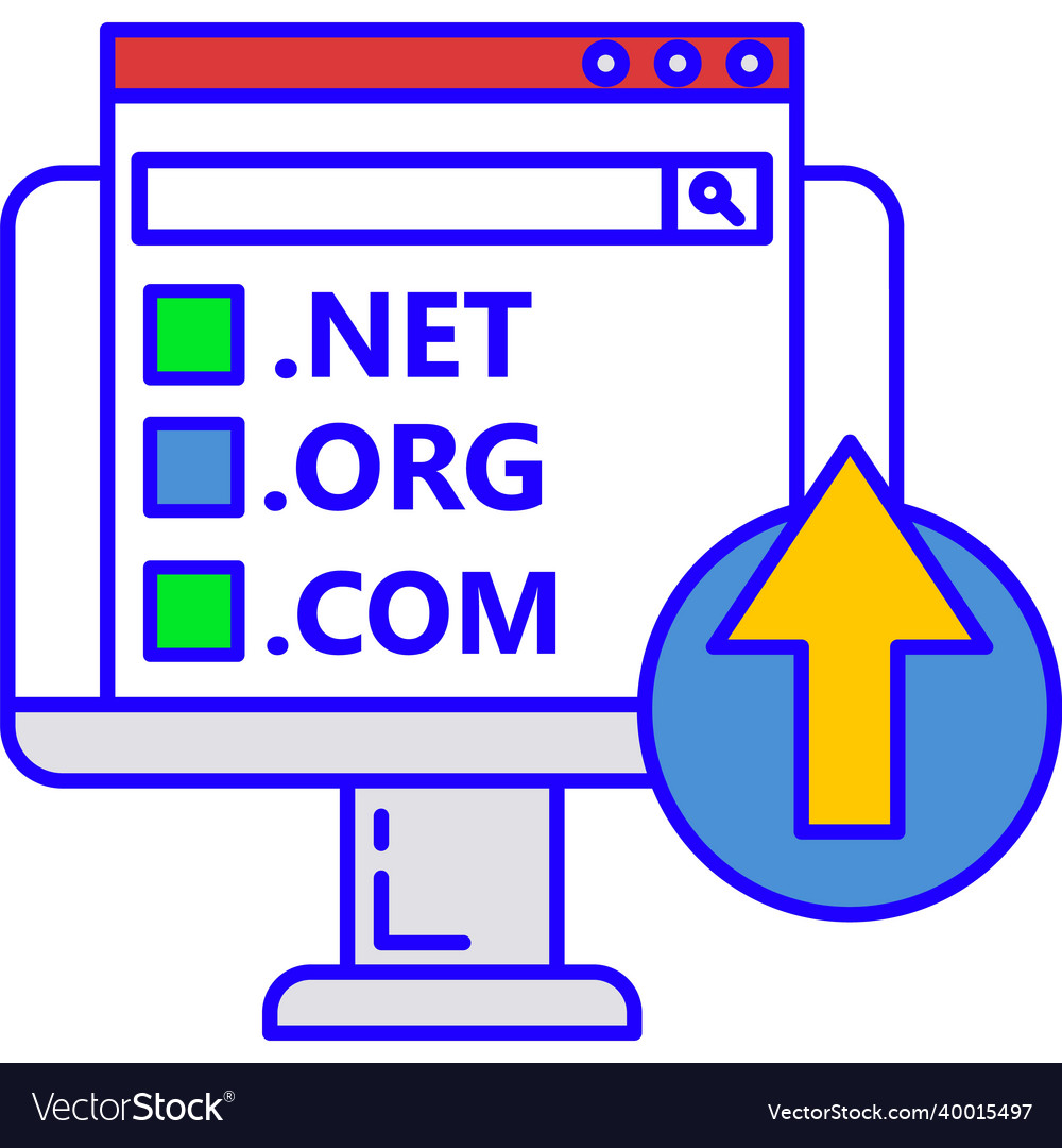 Domain name icon website url registration