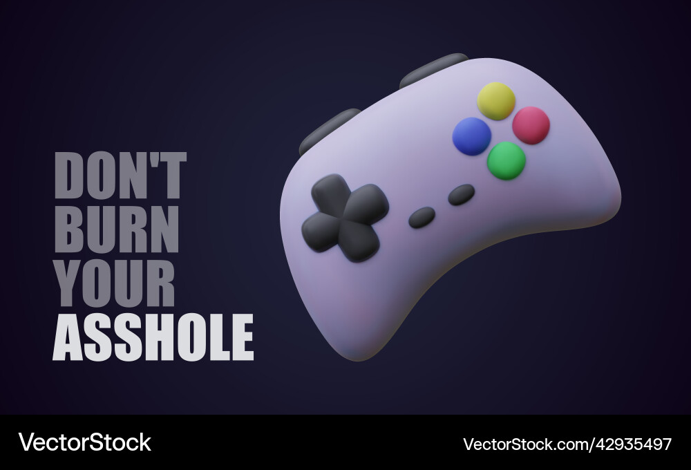 Gamepad or joypad controller console gaming Vector Image