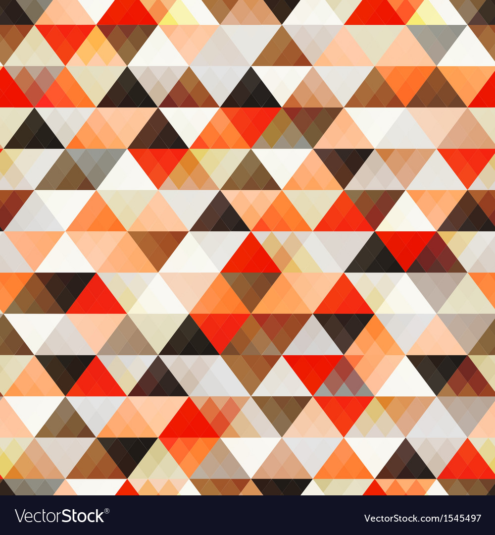 Geometric Orange Triangle Pattern