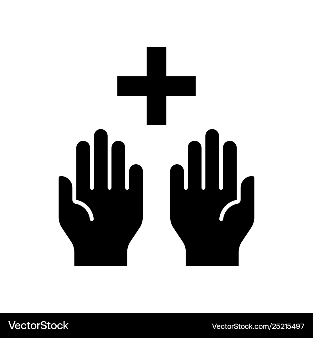 Hand washing hygiene solid style icon Royalty Free Vector