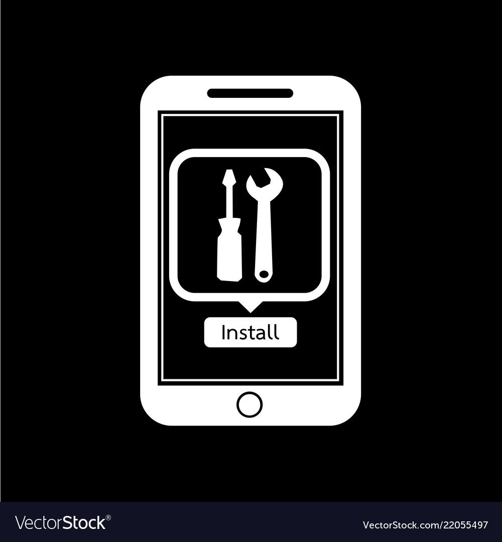 Icon of smart phone mobile tool application design