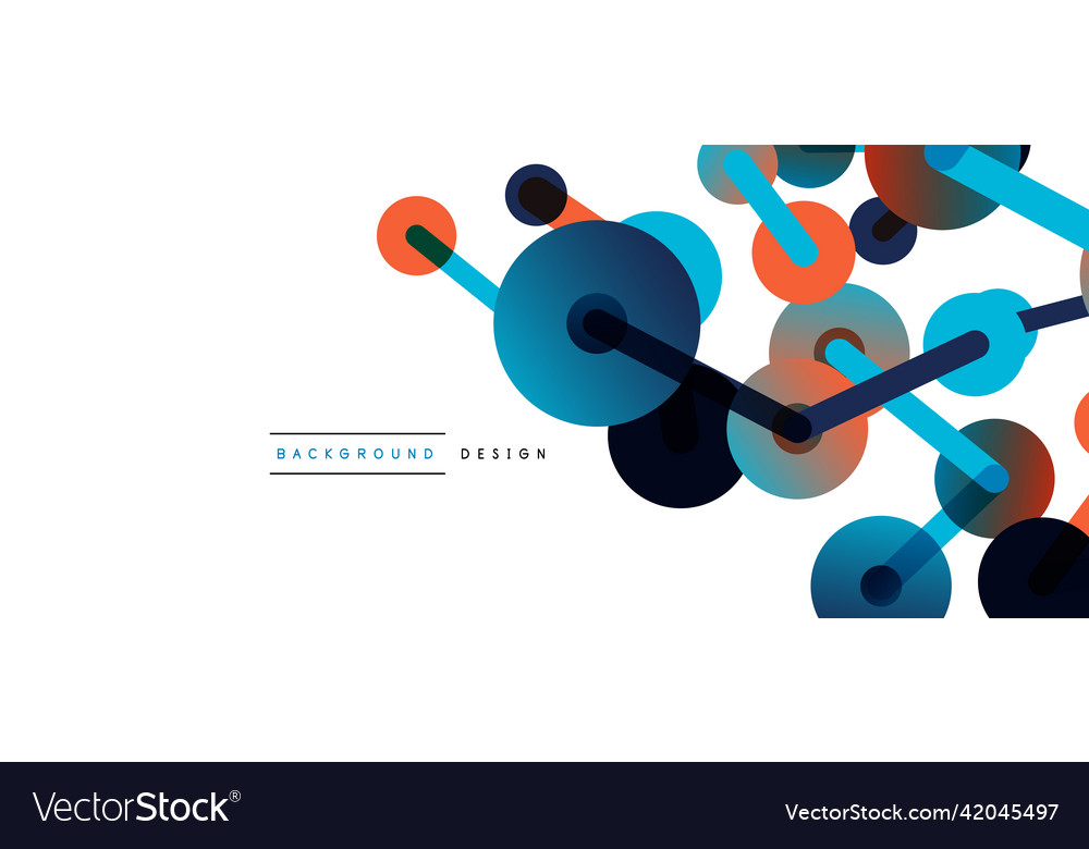 Network concept abstract background dots vector image Network concept abstract background dots