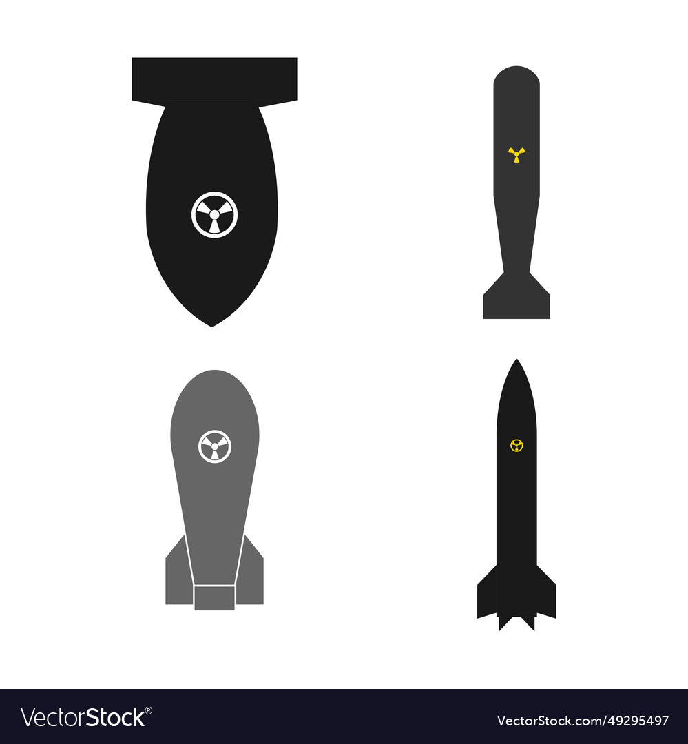 Nuclear bomb icon Royalty Free Vector Image - VectorStock