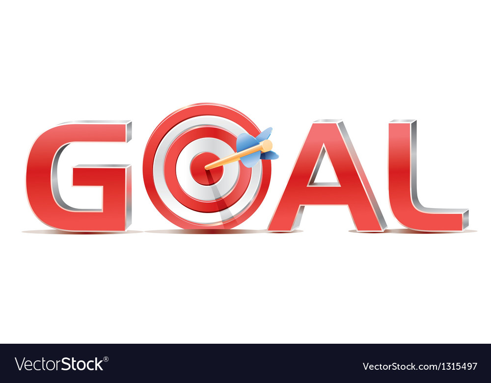 Red Dart Target with Arrow
