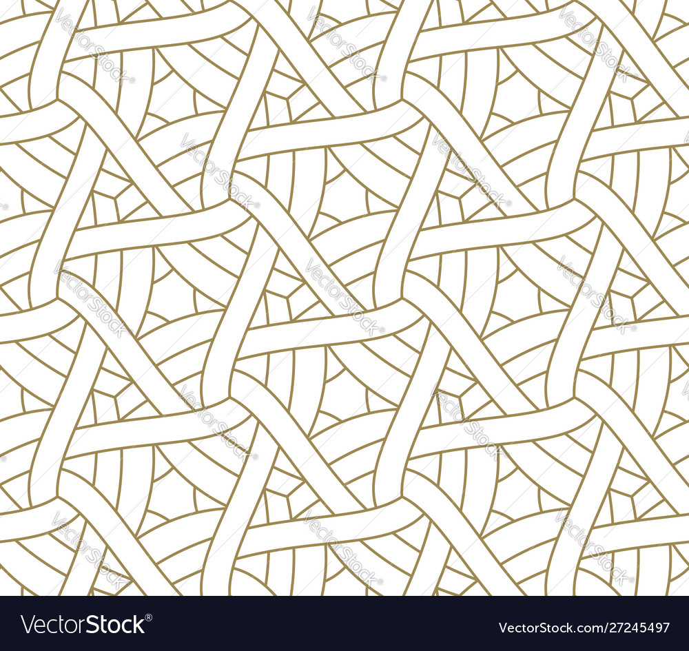 Seamless pattern with abstract geometric line vector image Seamless pattern with abstract geometric line