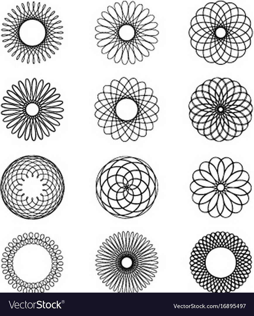 Spirograph Circular Ornament