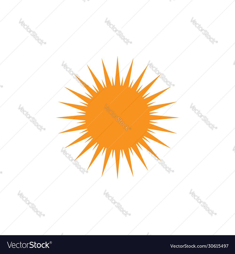 Sun summer icon template design