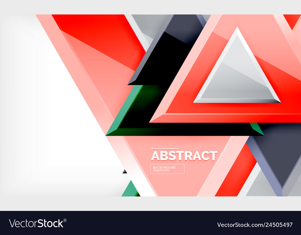 Triangles repetiton geometric abstract background Vector Image