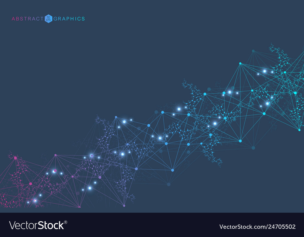 Big data visualization background modern