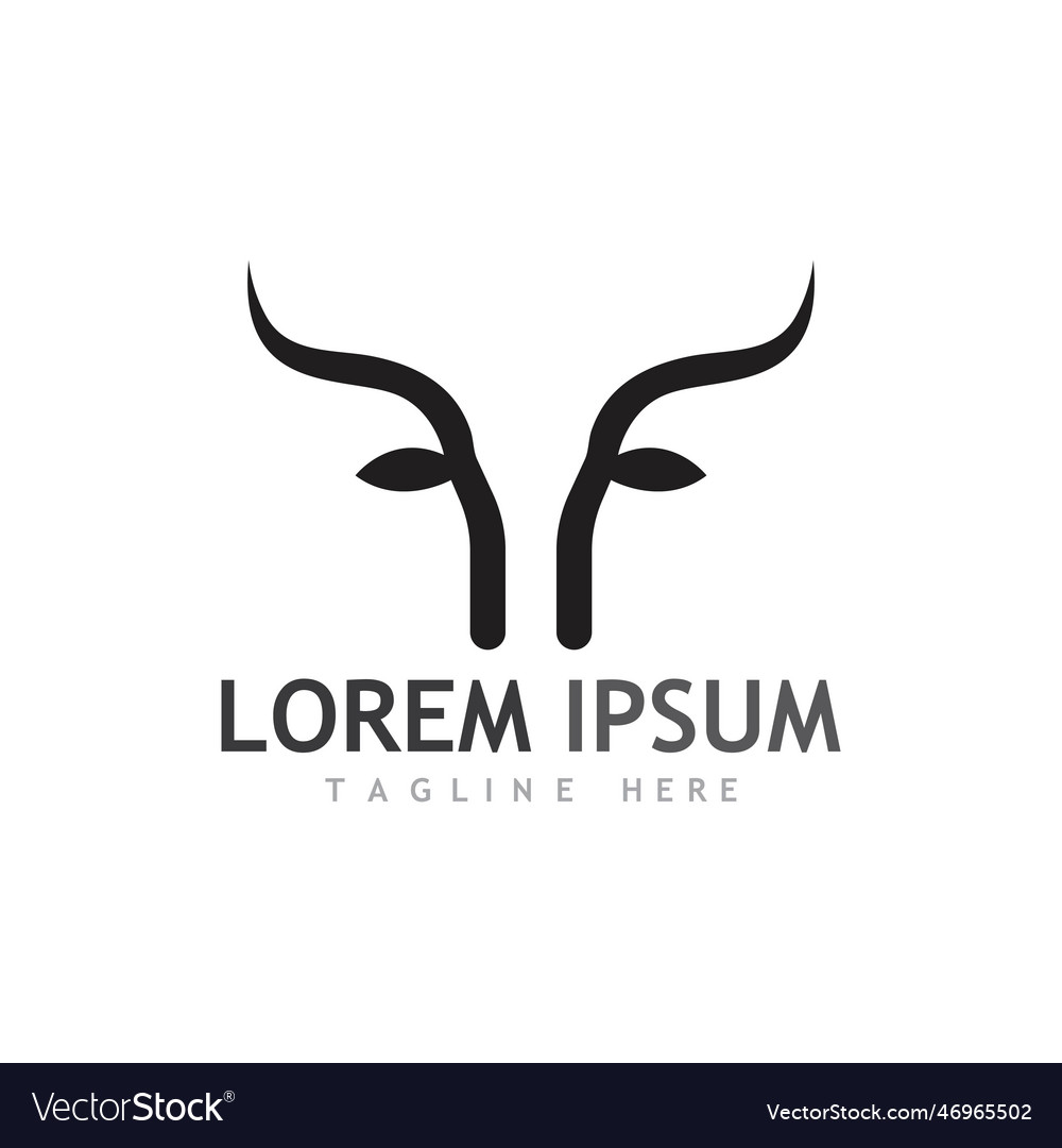 Bull Head Horn Logo und Symbol Bilder vector image Bull Head Horn Logo und Symbol Bilder