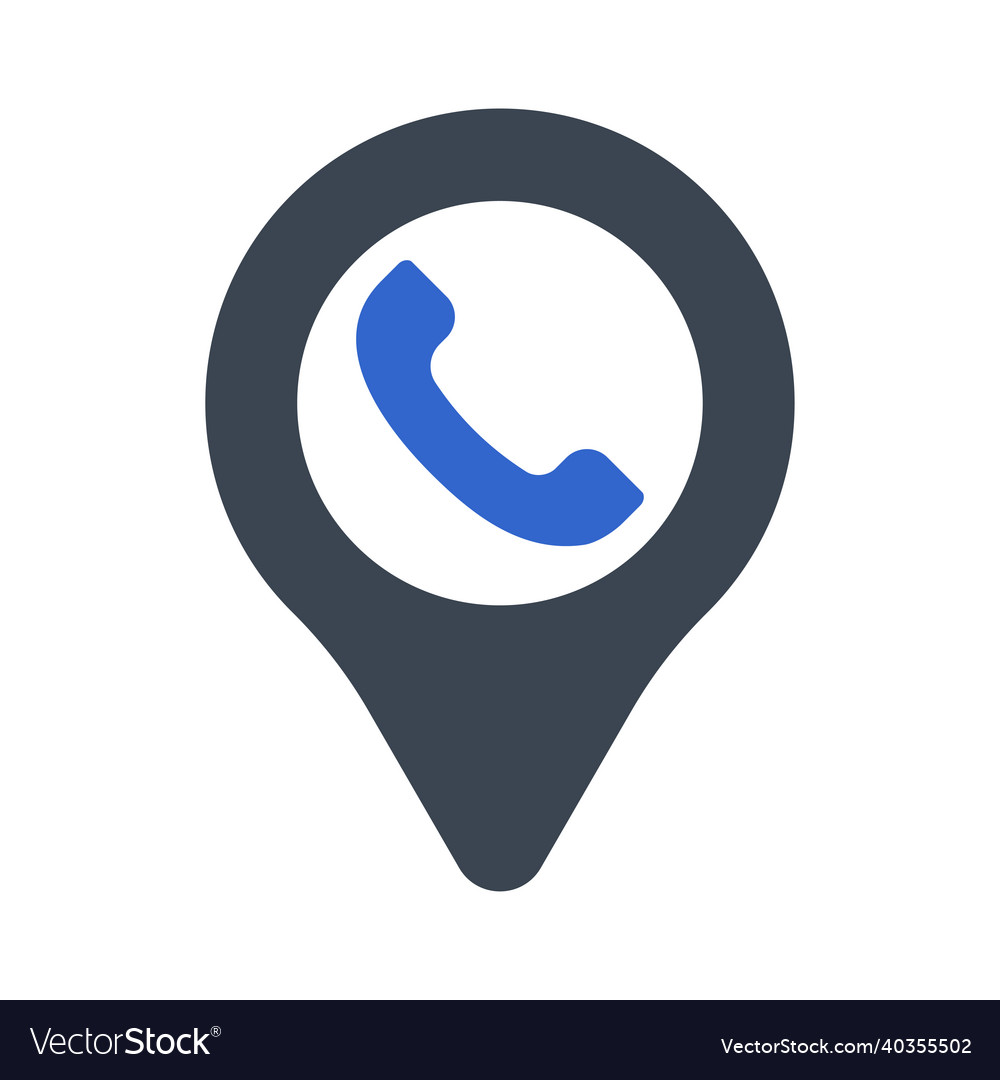 Call location icon Royalty Free Vector Image VectorStock