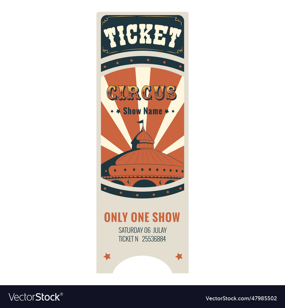 Circus ticket sample