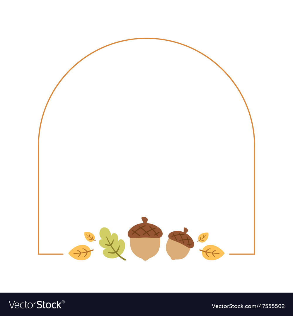 Cute spring frame border template can be used Vector Image