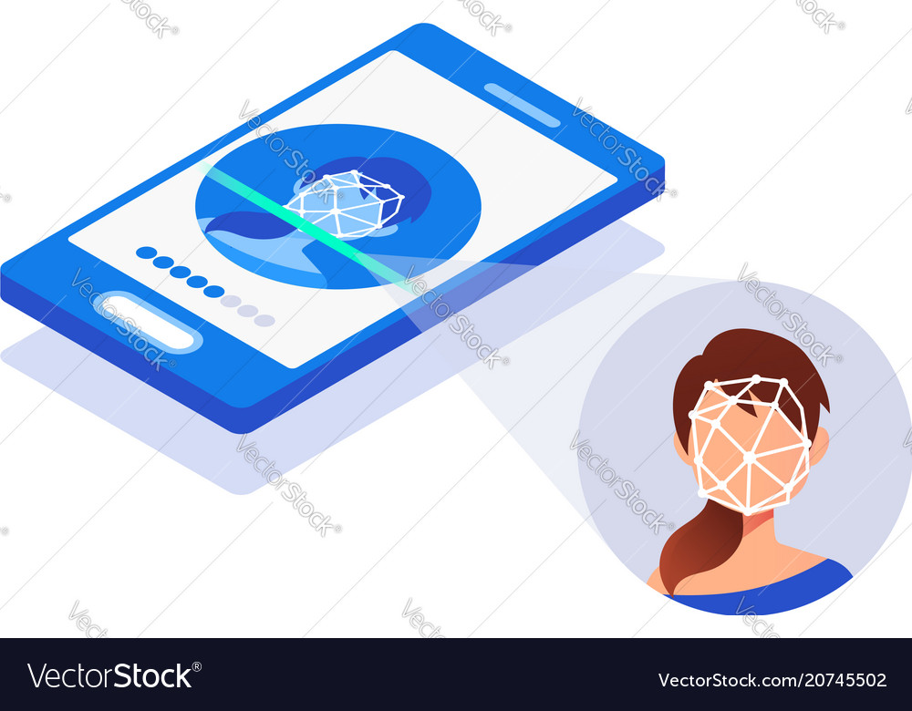 Facial recognition system concept