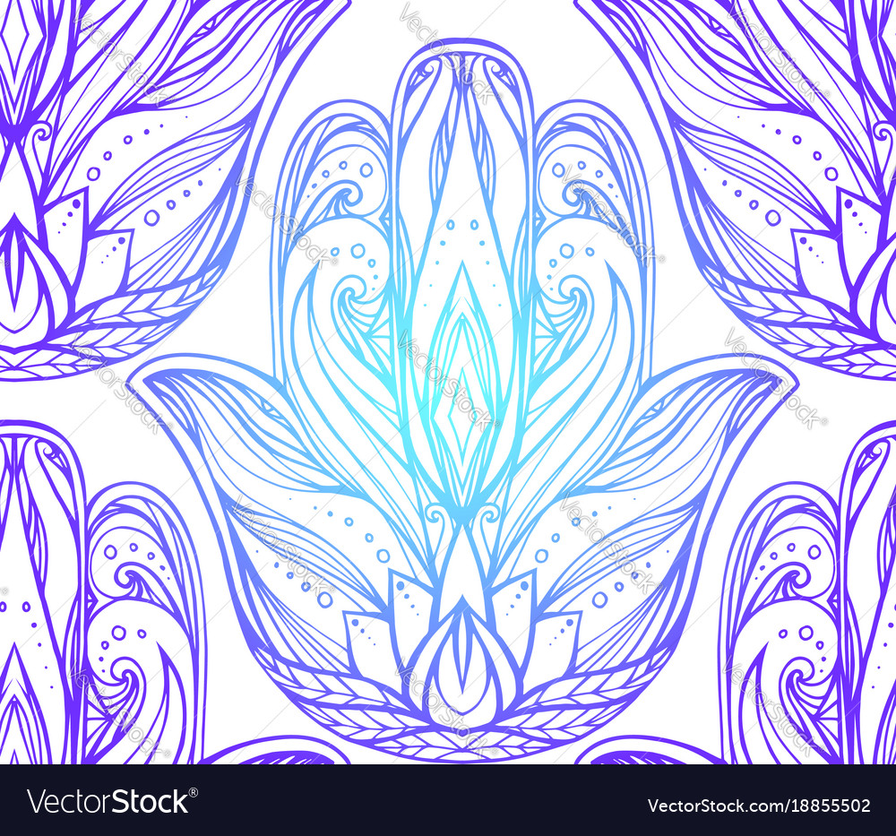 Hamsa Boho Pattern