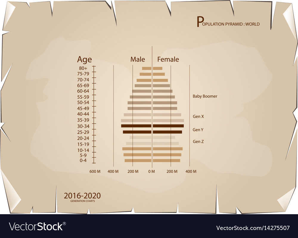2016-2020 population pyramids graphs with 4 genera