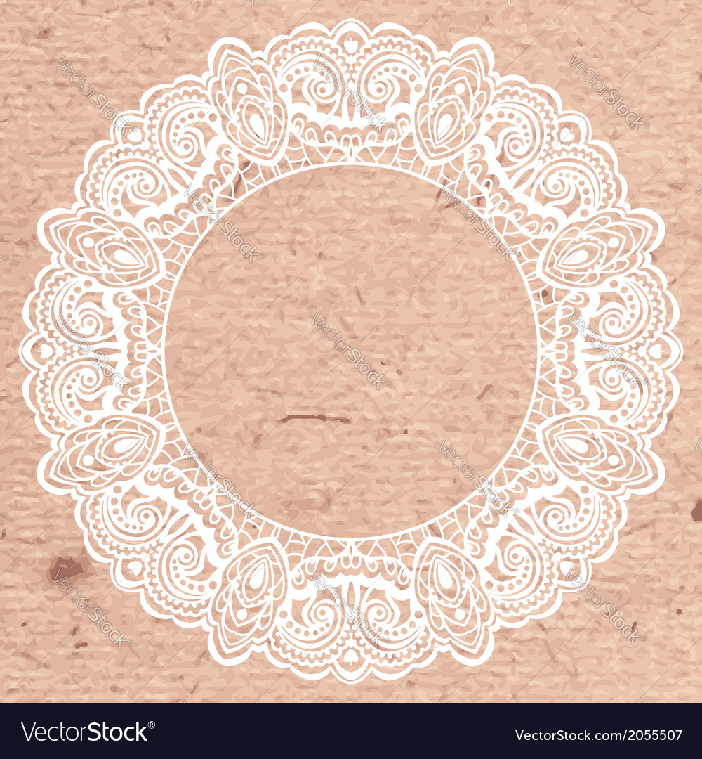 Abstract ornate frame element for design