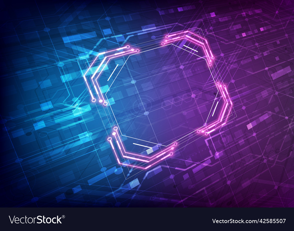 Abstract perspective hardware and software vector image Abstract perspective hardware and software