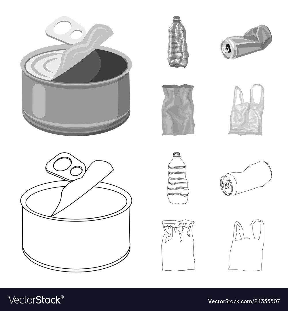 Dump and sort icon set vector image Dump and sort icon set
