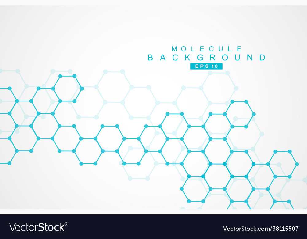 Hexagonal abstract background big data vector image Hexagonal abstract background big data