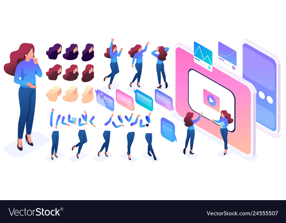 Isometric constructor to create a character vector image Isometric constructor to create a character