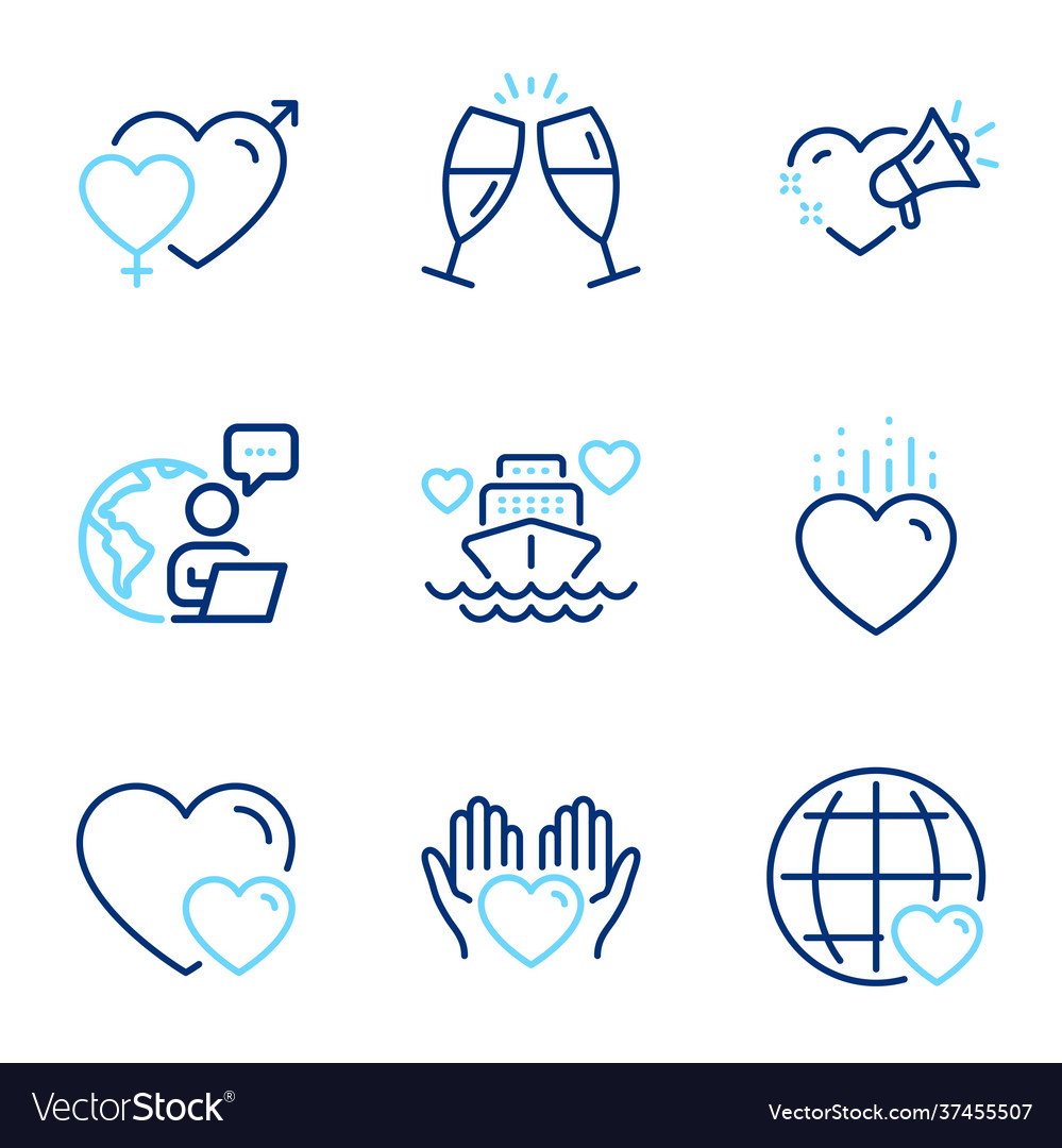 Love Icons Set enthalten Icon als männlich weiblich