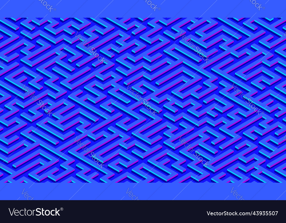 Maze pattern abstract background with labyrinth vector image Maze pattern abstract background with labyrinth