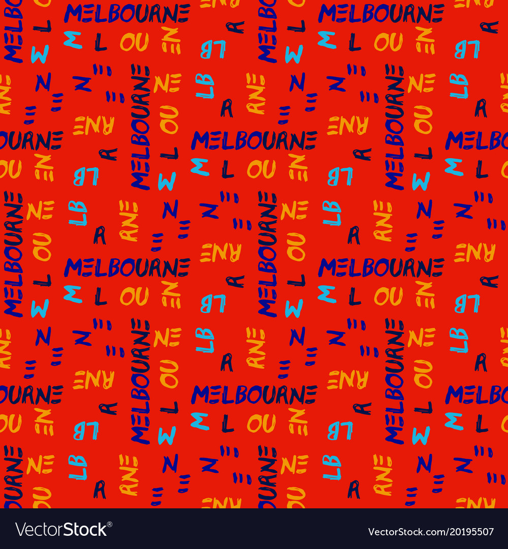 Melbourne pattern seamless design