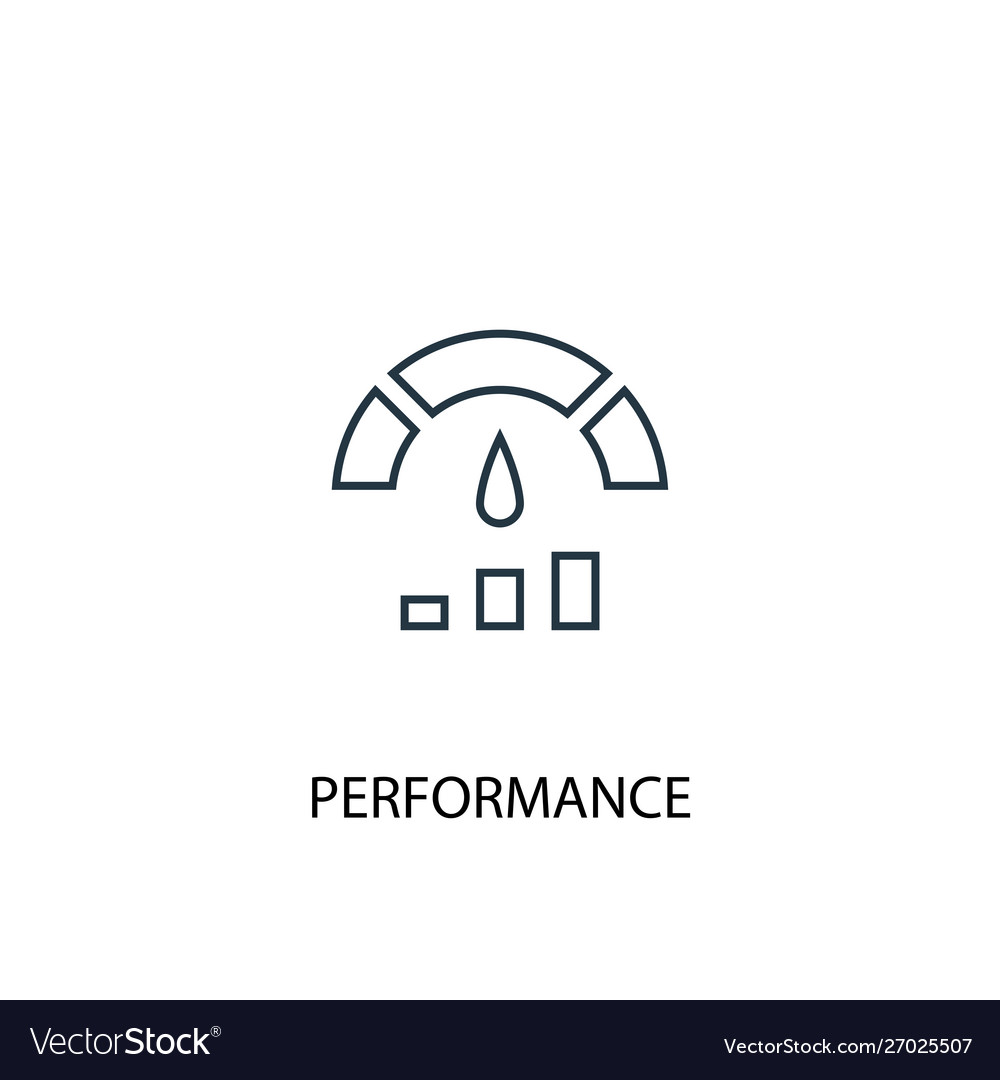 Performance concept line icon simple element