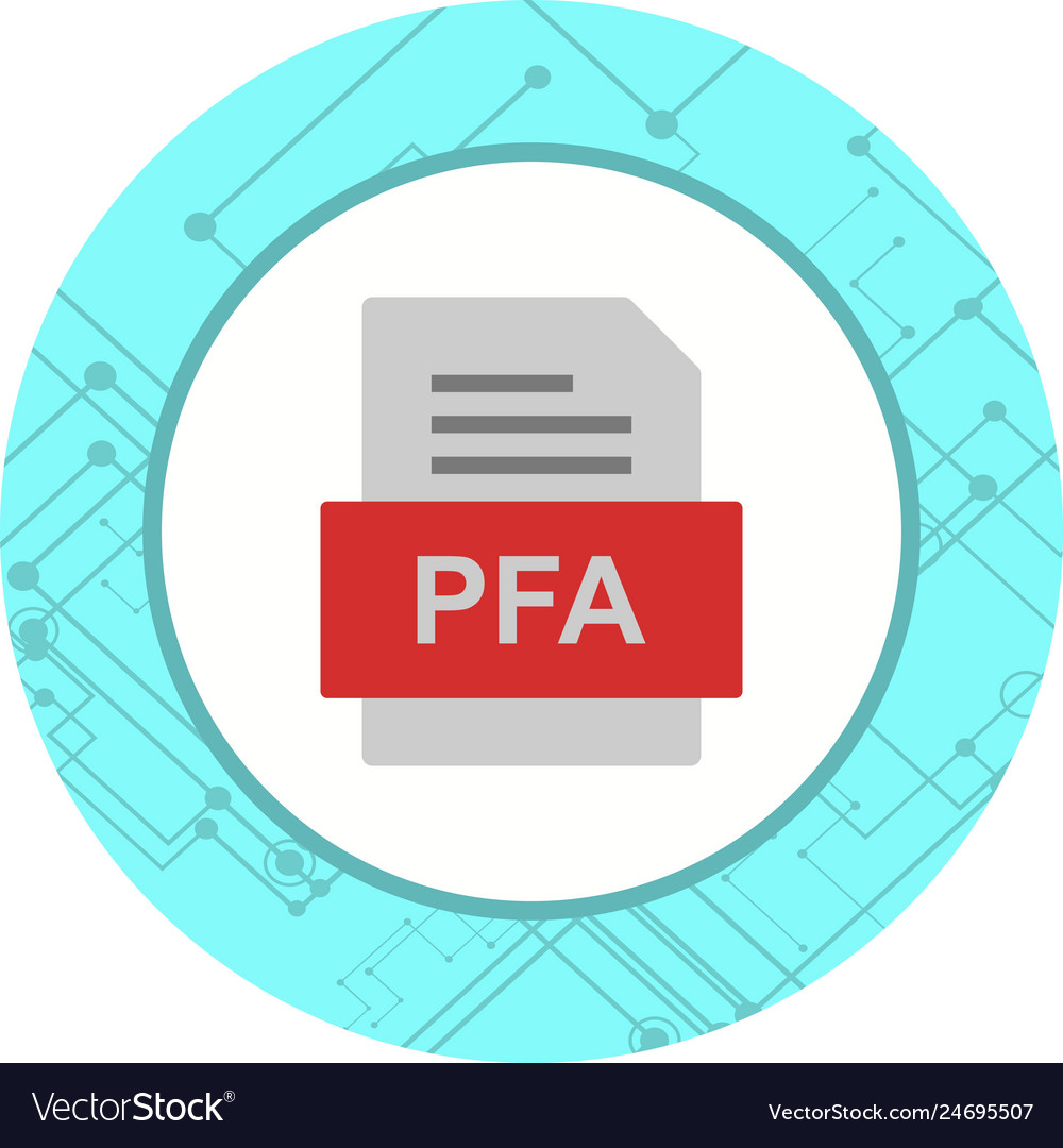 Pfa file document icon